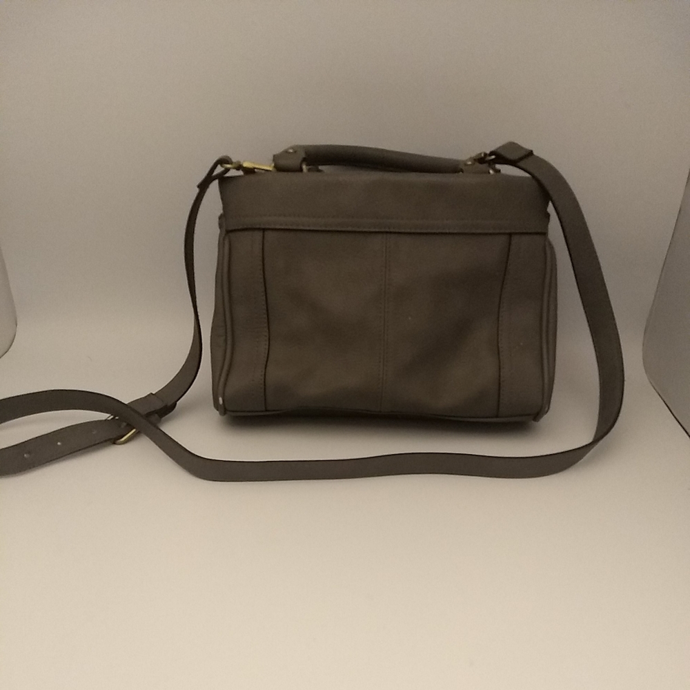 🌷‼️5/$20 Target Merona Faux Leather Shoulder Bag Women Gray